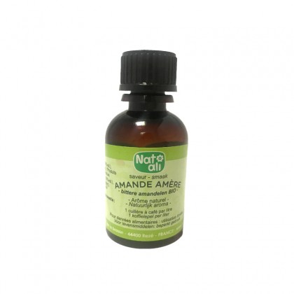 Arôme naturel BIO saveur amandes amères 30ml