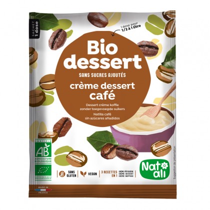Préparation en poudre pour crème dessert café sans sucres ajoutés - sachet 45g