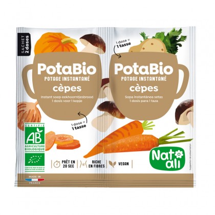 Potage instantané cèpes BIO - sachet 2x8.5g